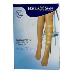 RelaxSan Гольфы 70 Den р.2 черный