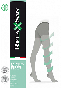 RelaxSan Колготки с микрофиброй 140 Den р.3 черный